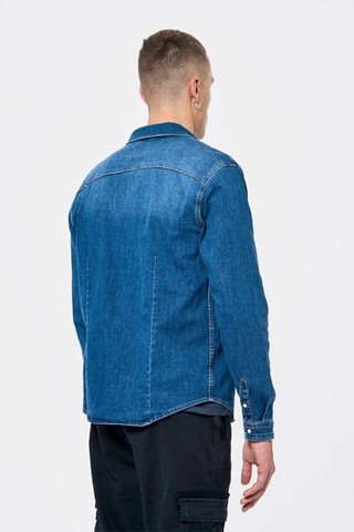 Surchemise en jean Diego - Bleu marine