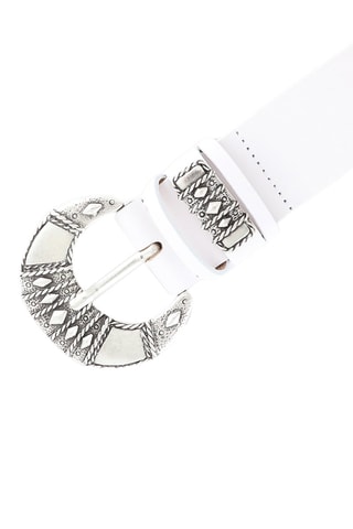 Ceinture en cuir Elvis - Blanc