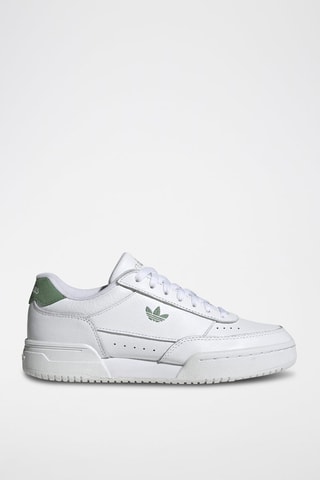 Leren Sneakers Court Super- Wit en Groen
