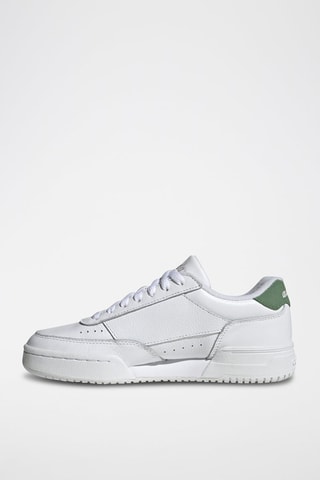Leren Sneakers Court Super- Wit en Groen