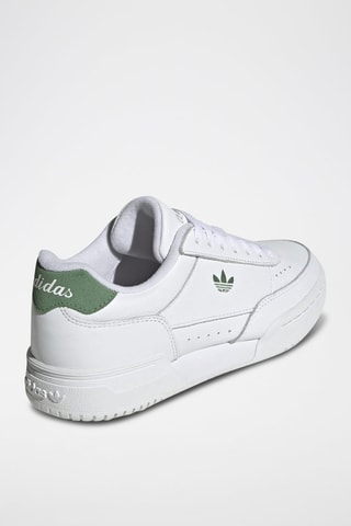 Leren Sneakers Court Super- Wit en Groen