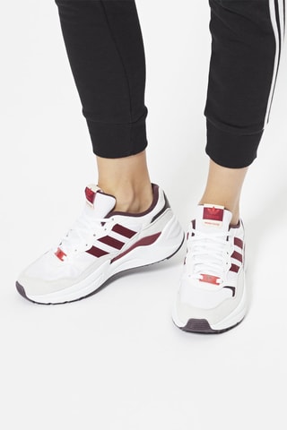 Sneakers Retropy Adisuper Her Vegan W Wit en Bordeauxrood