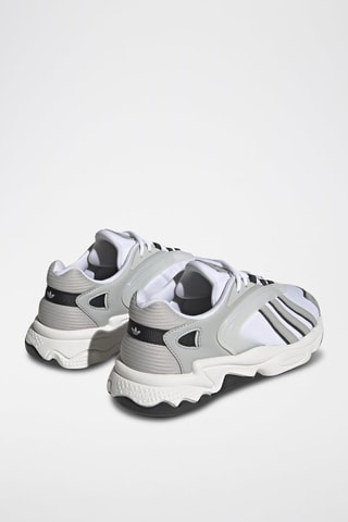 Leren Sneakers Oztral- Wit en Grijs