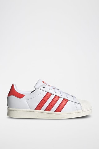 Leren Sneakers Superstar - Wit en Rood