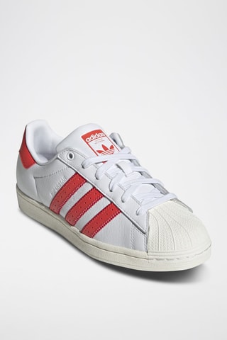 Leren Sneakers Superstar - Wit en Rood