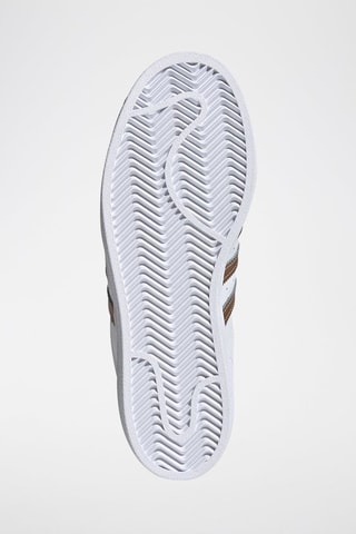 Leren Sneakers Superstar - Wit en Koperkleurig