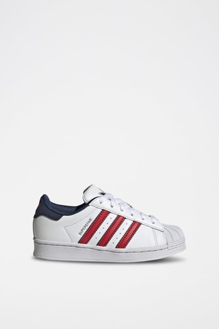Sneakers Superstar - Wit en Rood