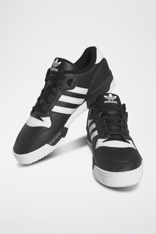 Leren Sneakers Rivarly Low - Zwart en Wit