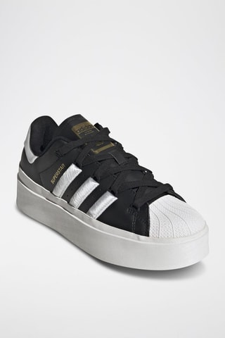 Leren Platform Sneakers Superstar - Zwart en Wit