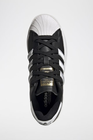 Leren Platform Sneakers Superstar - Zwart en Wit