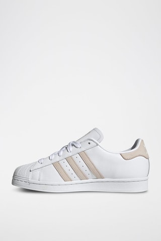 Leren Sneakers Superstar - Wit en Beige