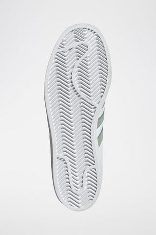 Leren Sneakers Superstar - Wit en Zeegroen