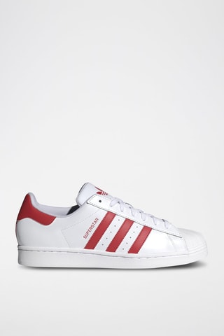 Leren Sneakers Superstar - Wit en Rood