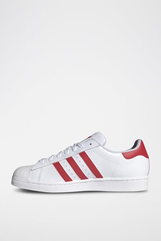 Leren Sneakers Superstar - Wit en Rood