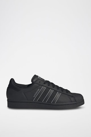 Leren Sneakers Superstar - Zwart