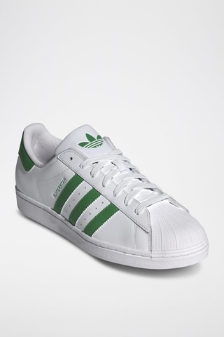 Leren Sneakers Superstar - Wit en Groen