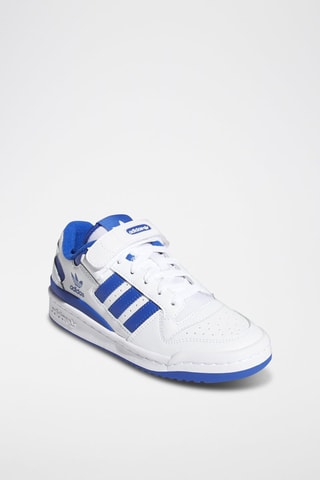 Leren Sneakers Forum Low- Wit en Blauw