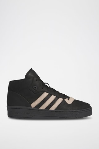 Hoge Leren Sneakers Rivalry Mid 001- Zwart en Beige