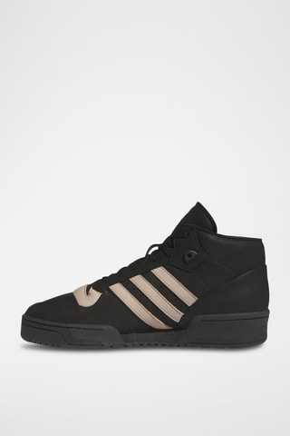 Hoge Leren Sneakers Rivalry Mid 001- Zwart en Beige