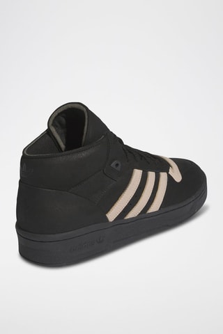 Hoge Leren Sneakers Rivalry Mid 001- Zwart en Beige