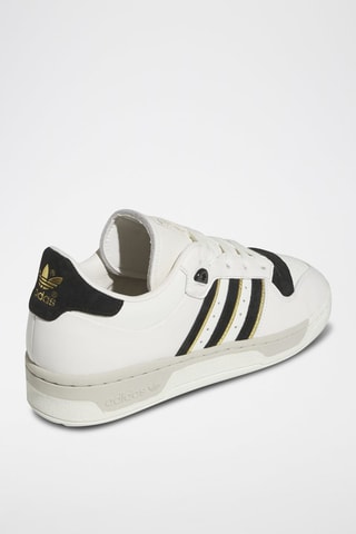 Leren Sneakers Rivalry 86 Low- Wit, zwart en goudkleurig