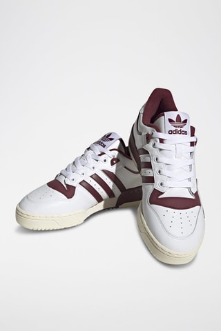 Volnerf Leren Sneakers Rivalry Low 86- Wit en Bordeauxrood