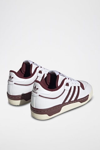 Volnerf Leren Sneakers Rivalry Low 86- Wit en Bordeauxrood