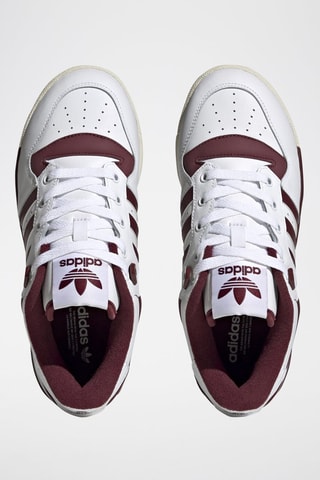 Volnerf Leren Sneakers Rivalry Low 86- Wit en Bordeauxrood