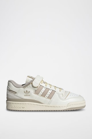 Leren Sneakers Forum 84 Low- Wit en Beige