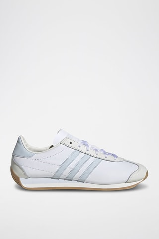 Leren Sneakers Country Og- Wit en Grijs