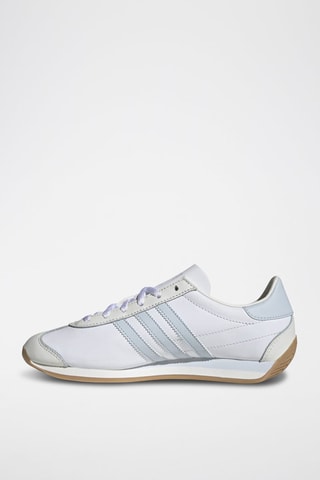 Leren Sneakers Country Og- Wit en Grijs