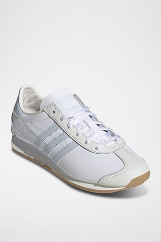 Leren Sneakers Country Og- Wit en Grijs