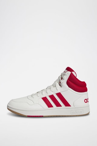 Hoge Sneakers Hoops 3.0 Mid - Wit en Rood