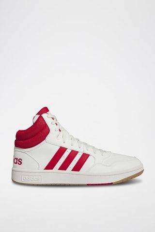 Hoge Sneakers Hoops 3.0 Mid - Wit en Rood