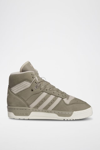 Hoge Leren Sneakers Rivalry Hi- Beige