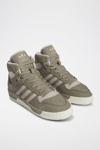 Hoge Leren Sneakers Rivalry Hi- Beige