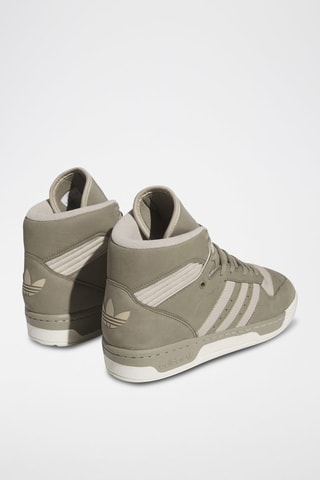 Hoge Leren Sneakers Rivalry Hi- Beige