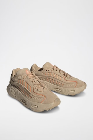 Leren Sneakers Oznova- Beige en Oranje