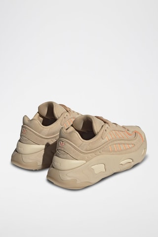 Leren Sneakers Oznova- Beige en Oranje