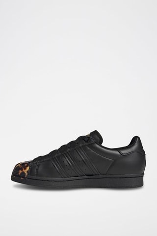Leren Sneakers Superstar Zwart en Camel