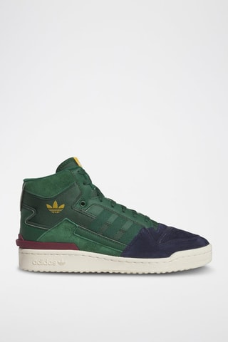 Hoge Nubuck Sneakers Forum Exhibit Mid II - Groen en Blauw  