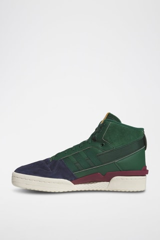 Hoge Nubuck Sneakers Forum Exhibit Mid II - Groen en Blauw  