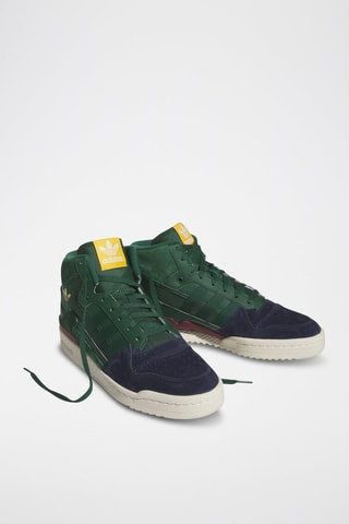 Hoge Nubuck Sneakers Forum Exhibit Mid II - Groen en Blauw  