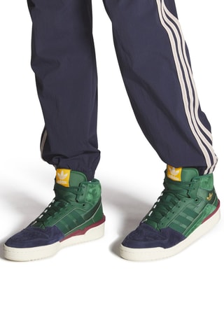 Hoge Nubuck Sneakers Forum Exhibit Mid II - Groen en Blauw  