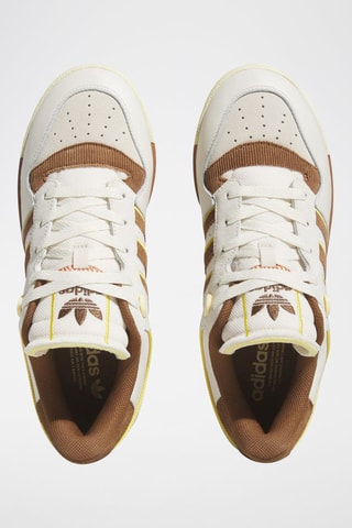 Sneakers van leer en fluweel Rivalry- Beige