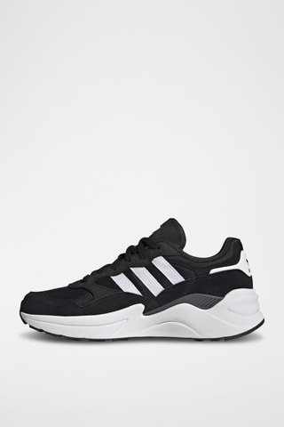 Nubuck Hardloopschoenen Adisuper- Zwart en Wit