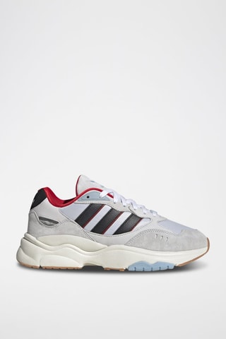 Nubuck Hardloopschoenen Retropy F90 - Wit en Lichtgrijs