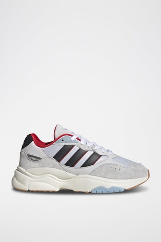Nubuck Hardloopschoenen Retropy F90 - Wit en Lichtgrijs