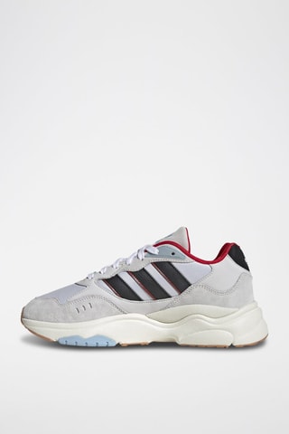Nubuck Hardloopschoenen Retropy F90 - Wit en Lichtgrijs