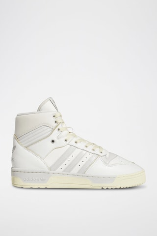 Hoge Leren Basketbalschoenen Rivalry HI - Wit